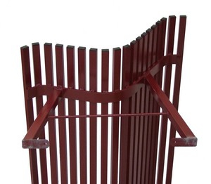 Bancs espaces verts Vulcain lattes tubes 1